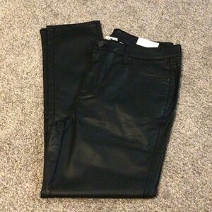 New Chico's spruce coated denim Slim Leg jean